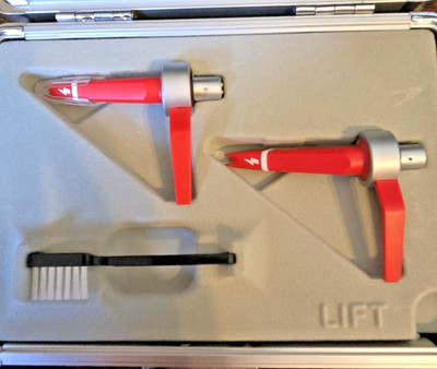 Ortofon Concorde MKII Digital Red Twin Cartridges -USED ONE TIME - Case Included