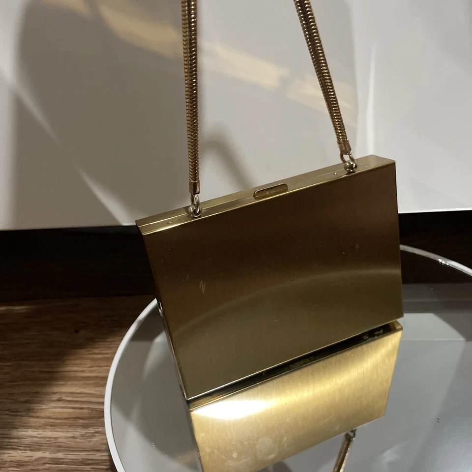 VTG 1950's Evening Vanity Purse Minaudiere w/Compact Lipstick - Image 3 of 4