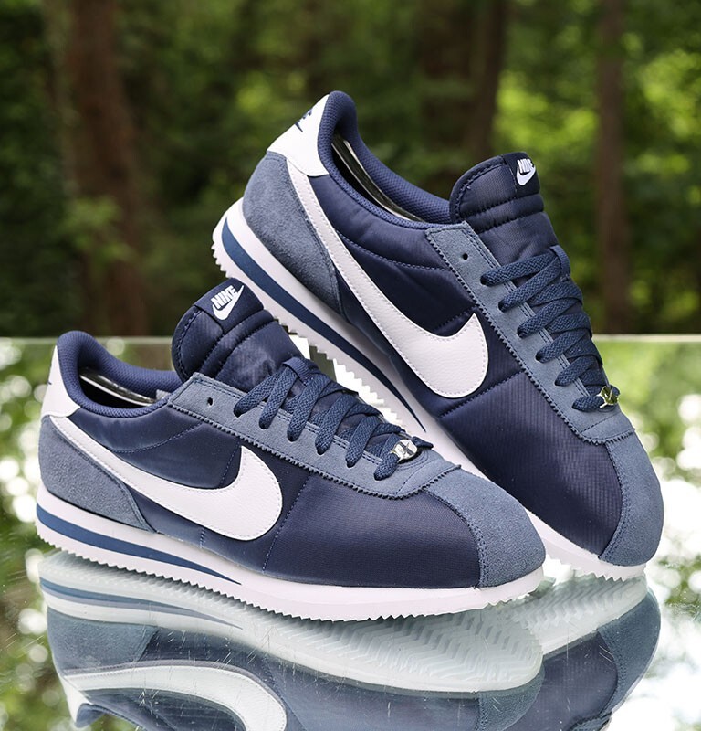 Nike Cortez TXT Midnight Navy Men's Size 12 White Custom HF0263