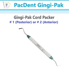 Dental Gingi-Pak Cord Packer # 1 (Posterior) or Cord Packer # 2 (Anterior)