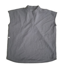 FIGS Technical Collection Rafaela Oversized Gray Scrub Top Size XS Woman