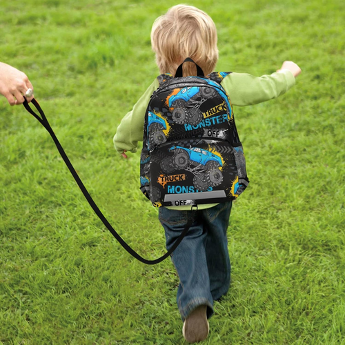 Cartoon Monster Truck Backpack Monster Jam Bookbag Kids Daypack Toddler Travel S - Picture 7 of 12