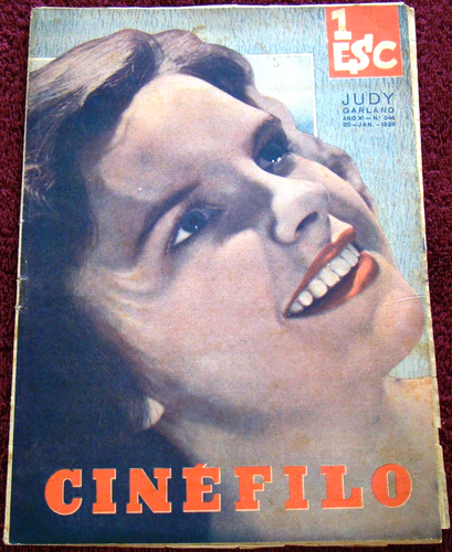 JUDY GARLAND COVER + movie ad Cinefilo (1/20/39) Simone Simon Jon Hall Ann R.