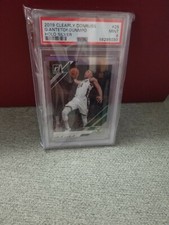 2019-20 Panini Clearly Donruss HOLO PSA SILVER 9  Giannis Antetokounmpo #/10