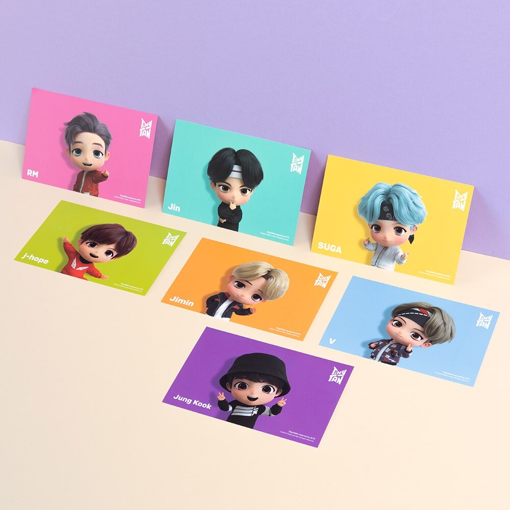 Monami TinyTAN Permanent Marker Set – 7 Colors BTS Licensed K-Pop