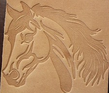 ACRYLIC Leather Embossing Stamp HORSE HEAD for Veg Tanned Leather
