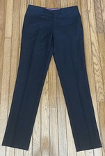 NWOT Zenetti Lanificio Di Biella Mens Pants Trousers Black Sz 34S  (T4-14)