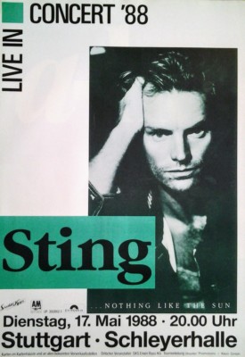 Sting: ...nothing like the Sun (1988) | Konzertposter 