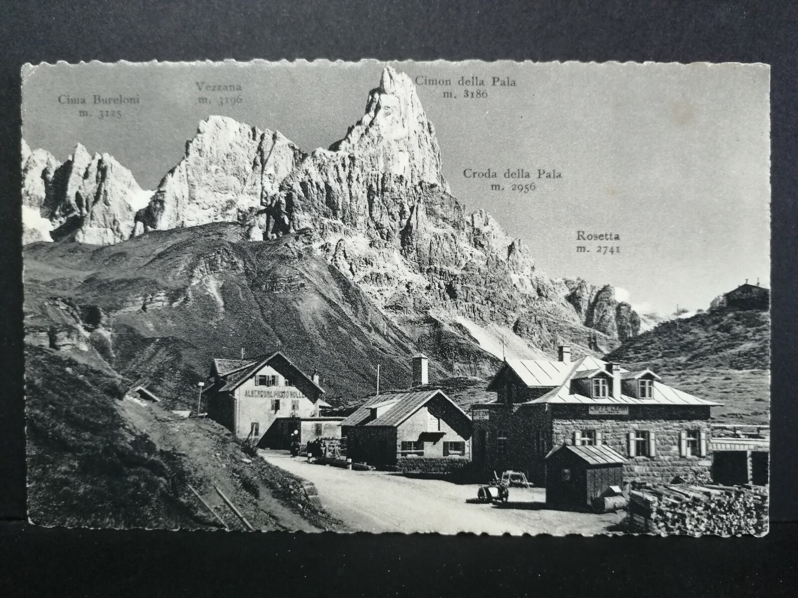 Cartolina Dolomiti Passo Rolle Veduta D78