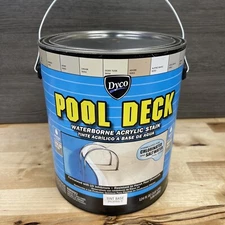 Dyco POOL DECK 9050 Tint Base Waterborne Acrylic Stain One Gallon New