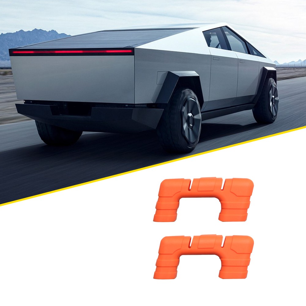 Front Bumper Trailer Hook Cover Trim Orange Accessories For Tesla Cybertruck 24+