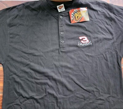 Vtg Dale Earnhardt ''The Intimidator''  Winners Circle Black Polo Mens LG NOS 