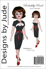 Rockabilly Doll Clothes Sewing Pattern for 21" Modern Cissy Madame Alexander