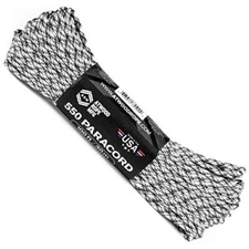 Atwood Rope MFG 550 Paracord 100 Feet 7-Strand Core Snow Camo