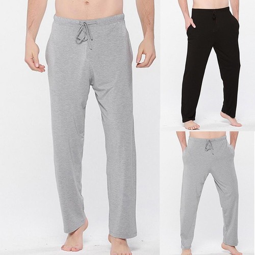 Mens Casual Loose Bamboo Fiber Home 
