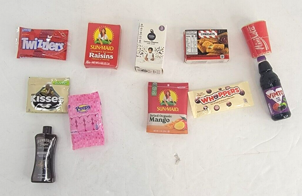 Miniature Food Brands Small Food Packages Lot of 11