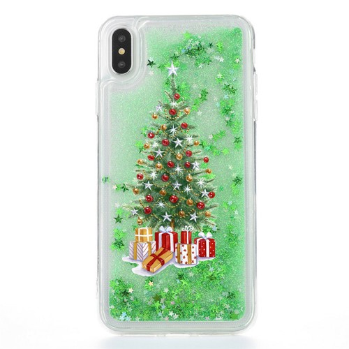 Christmas Quicksand Glitter Liquid Hard Phone Case Cover iPhone X 6 6S 7 8 Plus - Picture 3 of 12