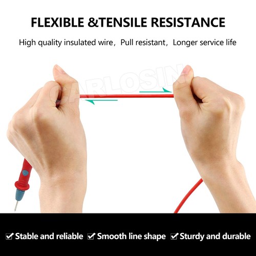 Multimeter Test Leads for Fluke Meter Electrical Alligator Clip Probes 1000V 20A - Picture 4 of 10