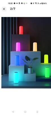  AUKEY LT-T7R Table Lamp RGB Touch-Sensitive Bedside Lamp with Timer Function 
