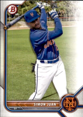 BALDMAN☯️ LOT OF 5 2022 BOWMAN DRAFT BASE PROSPECT BD52 SIMON JUAN METS | eBay