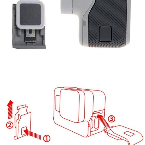Original USB HDMI Side Cover Door Waterproof For-GoPro Hero 5/ 6/7F - Picture 11 of 12
