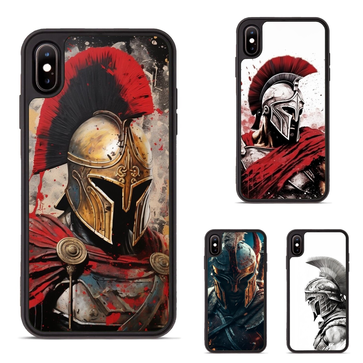 Anti scratch Cover For iPhone XS XR 6 7 8 Plus SE 2nd 3rd soldier brave spartan
