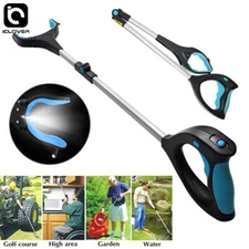 32" Industrial Grabber Tool Folding Pick Up Stick Hand Grip Reach Trash Picker