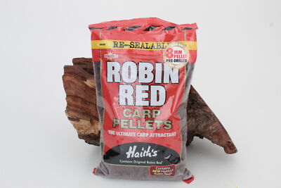 Dynamite Baits Robin Red Pellets 8mm Pre-Drilled 900g gelocht vorgebohrt Haith's