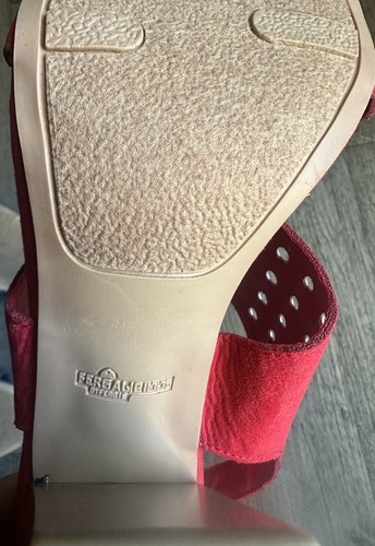 FERGALICIOUS BY FERGIE Jolene Women High Block Heel Fabric Buckle 8M Two Pairs - Picture 12 of 17