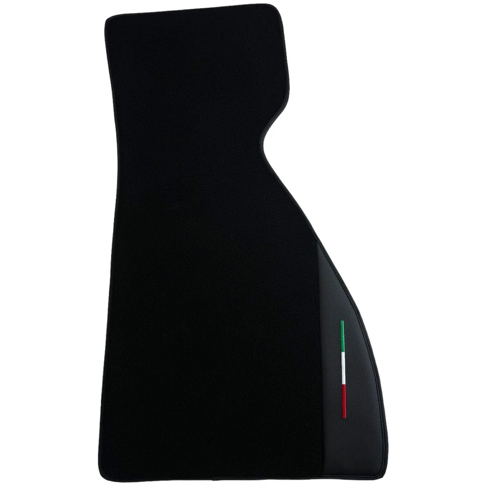 AutoWin Brand Black Floor Mats for Ferrari 328 GTB with Leather IT Edition - Image 2 of 4