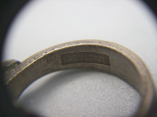 Vintage Th Marthinsen versilberter Löffelring, Größe 6,25 - Bild 14 von 17