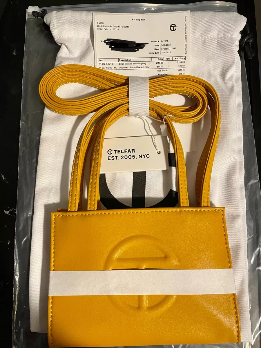 Telfar Mustard NWT Small Shopping Bag & XS/S (24-36 Inches) Belt NIB