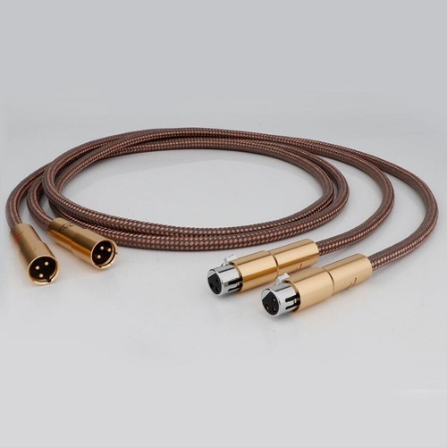 Paar Accuphase 40th Anniversary HiFi Audio XLR RCA OFC Kupferkabel vergoldet - Bild 18 von 19
