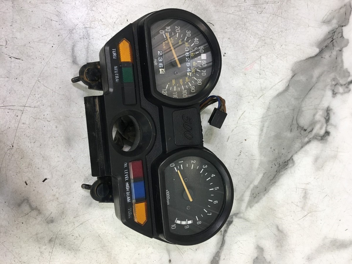 83 Yamaha XV 500 XV500 Virago gauges speedometer tachometer dash