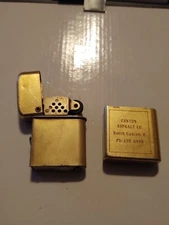 #11 Bowers Storm Master Advertising Lighter CANTON ASPHALT CO. N.Canton Ohio 