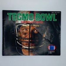Tecmo Bowl Nintendo Entertainment System Instruction Booklet Manual ONLY