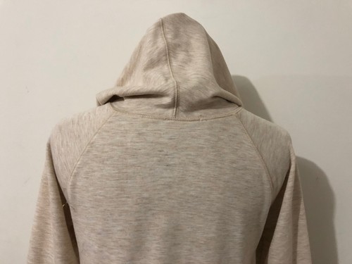 Danskin Now Faux Crossover Hoodie Sweatshirt Beige/Peach Heather Size L (10-12) - Picture 8 of 12