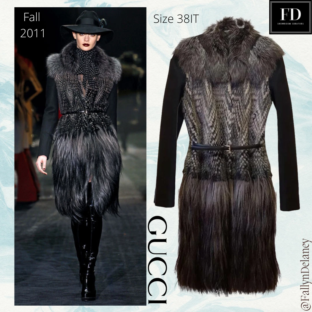 Gucci Runway/manteau éditorial automne/hiver 2011 taille 38IT