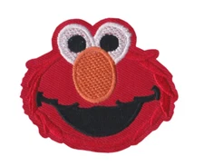 ELMO - SESAME STREET - TICKLE ME - Embroidered Iron On/ Sew-On Patch - NEW