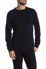 M366 NWT VINCE WOOL CASHMERE CREWNECK RAGLAN MEN SWEATER S, M, L,XL NAVY 295