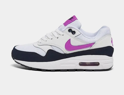 [FQ8360-100] Nike Air Max Grade School Shoes 1 White/Fuschia Dream *NEW*