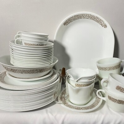 Vintage Corelle Brown Woodland Dinnerware by the piece