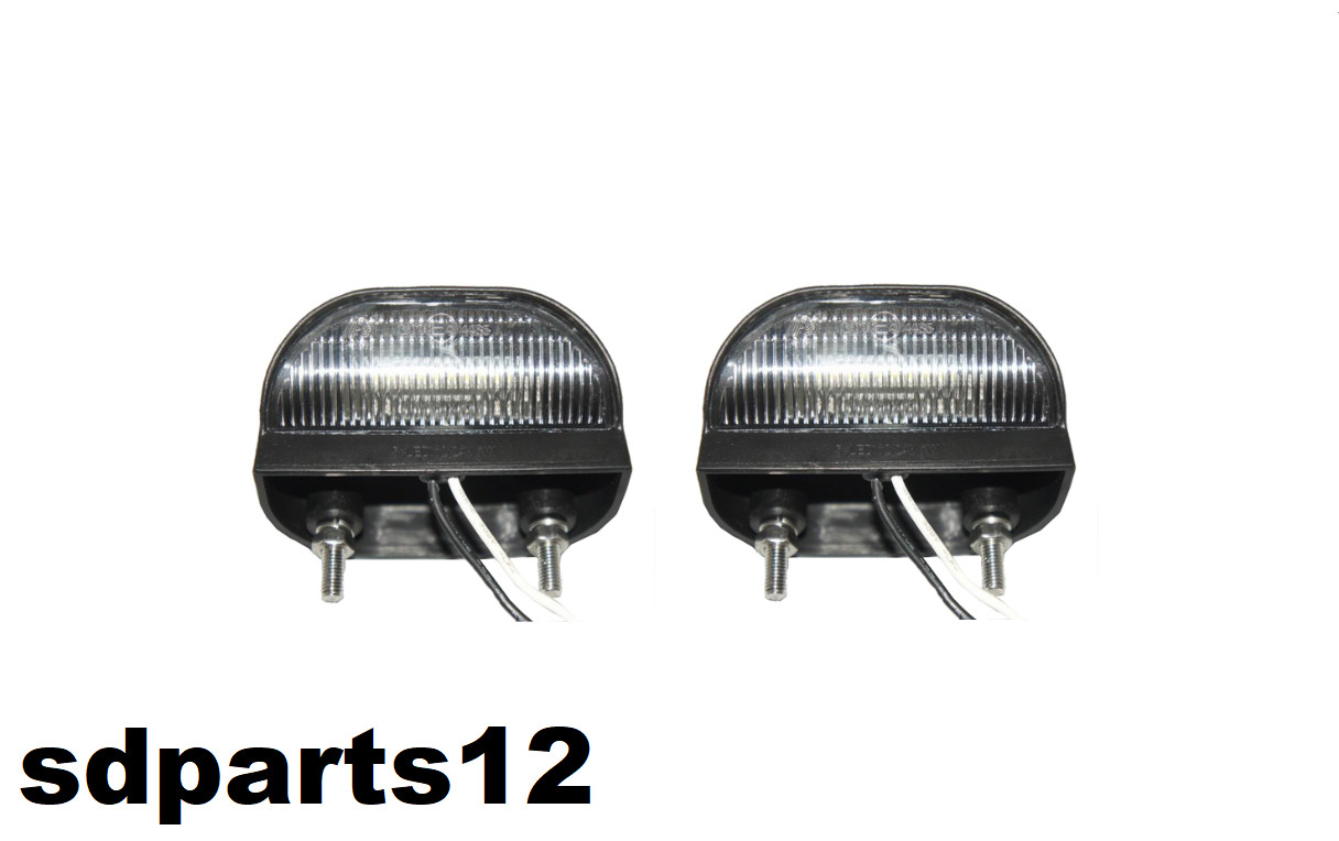 Feux Plaque Immatriculation Led Résistant aux Vibrations 12/24V Camion Benne