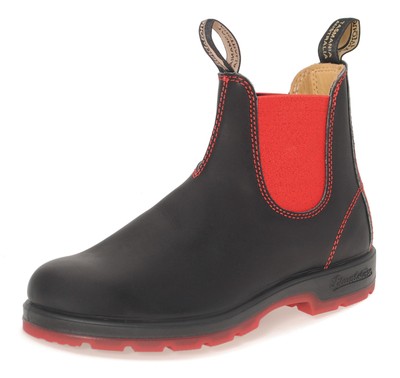 blundstone black red