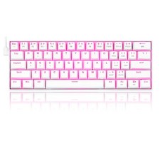 Redragon K630 Mechanische RGB-Gaming-Tastatur mit 61 Tasten Weiß