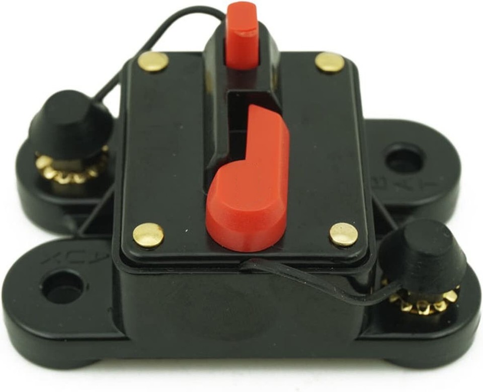 Interruttore Solar Interruttore Manuale Reset 150A Impermeabile Giallo Per Auto, Barca E Impianti Solari 12-48V DC Interruttore 150A Manual Reset