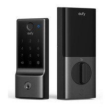 Eufy E31 Wi-Fi Deadbolt Smart Lock - Black - Fingerprint, Touchscreen, T85F0J11
