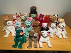 Vintage TY Beanie Babies Lot of 25 Teddy Bears Stuffed Animal Toys