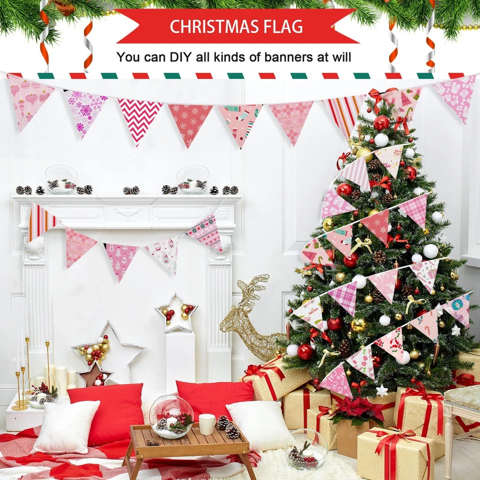 Shimeyao 60 Piezas 10 x 10 Pulgadas Rosa Navidad Acolchado Tela Paquete Cuarto Graso... Foto 3 de 4