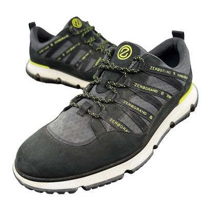 Cole Haan 4.ZEROGRAND 75 Seventy Five Sneaker Shoe Black Gray Neon 9.5 M C33823